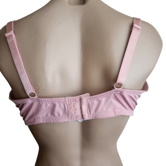 Laura Ashley Old Rose Pink Pushup Full Coverage Bra 40D RN90410 - Picture 4 of 7